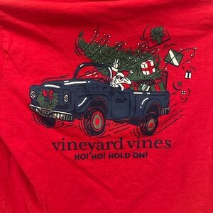 Vineyard Vines Christmas Red Tee